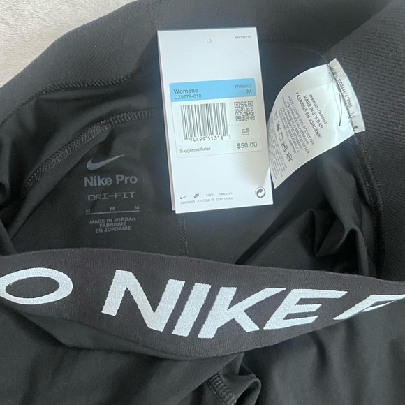 Nike Black Leggings Stretchy Athletic Wear - Picture 3 of 5